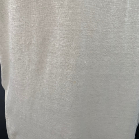 ISABEL MARANT Size M White Linen Crew Neck T-shirt