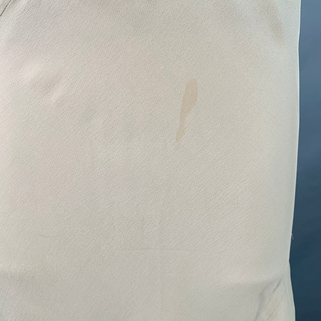 RICK OWENS SS16 Size 6 Cyclops Green Sage Viscose Blend Asymmetrical Long Skirt