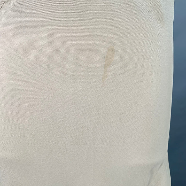 RICK OWENS SS16 Size 6 Cyclops Green Sage Viscose Blend Asymmetrical Long Skirt