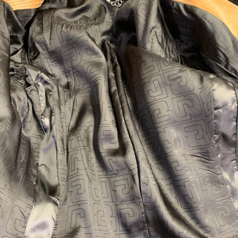 PACO RABANNE Veste de Sport en Coton Velours Côtelé Marron Clair à Revers Pointus Taille 34