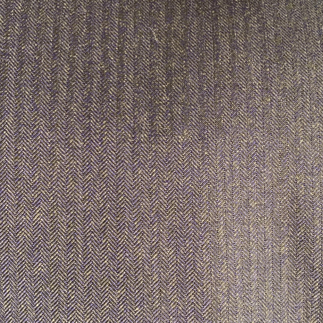 Z ZEGNA Size 40 Regular Navy Charcoal Herringbone Wool Notch Lapel Suit