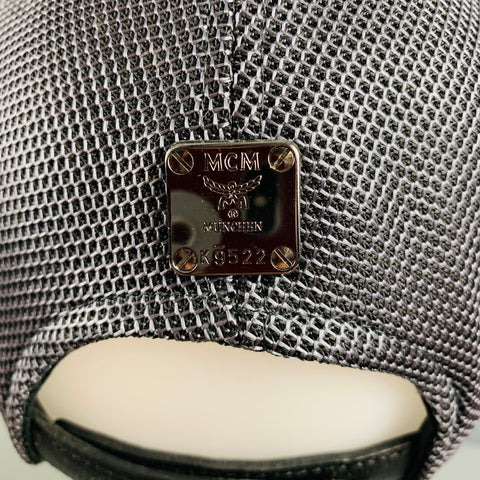 Chapeaux en PVC avec logo gris noir MCM