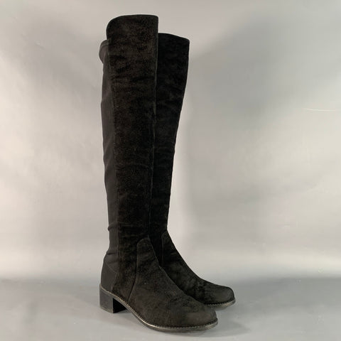 STUART WEITZMAN Size 6 Black Nylon Boots