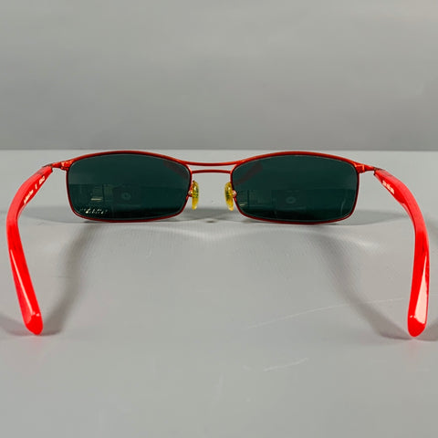 ALAIN MIKLI Red Metal Sunglasses