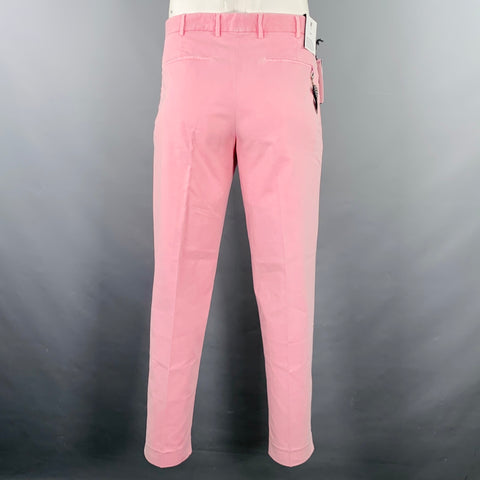 PT TORINO Size 34 Pink Cotton Blend Zip Fly Dress Pants