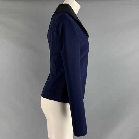 GRETA CONSTANTINE Talla M Blusa Poliamida Eastane Tejidos Mixtos Marino Negro