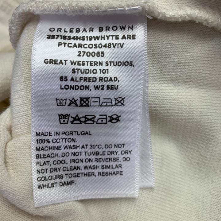 ORLEBAR BROWN Size M Beige Terrycloth Cotton 2 Pockets Short Sleeve Shirt
