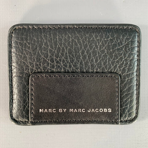 MARC by MARC JACOBS Black Leather Card Case Wallet