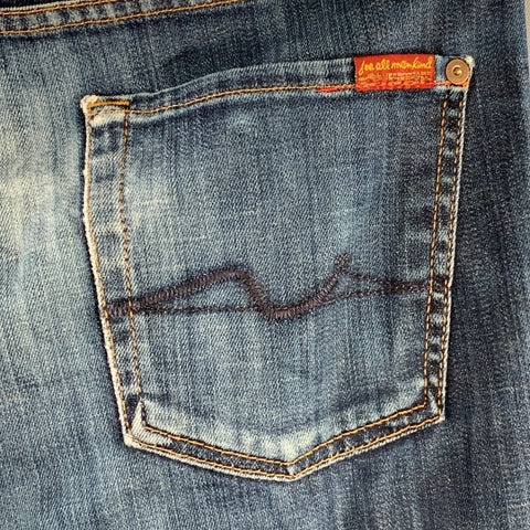 7 FOR ALL MANKIND Size 30 Paxtyn Indigo Wash Denim Zip Fly Jeans
