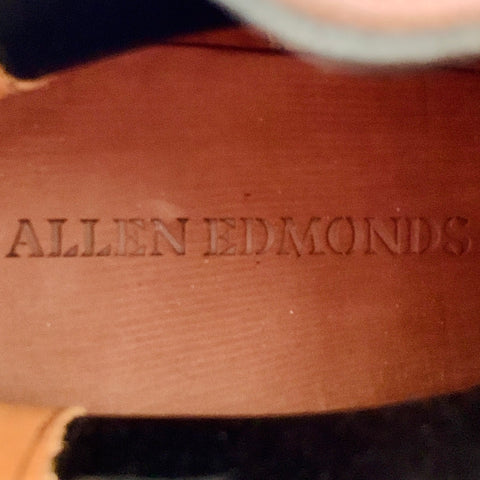 ALLEN EDMONDS Size 11 Liverpool Brown Leather Ankle Chelsea Boots