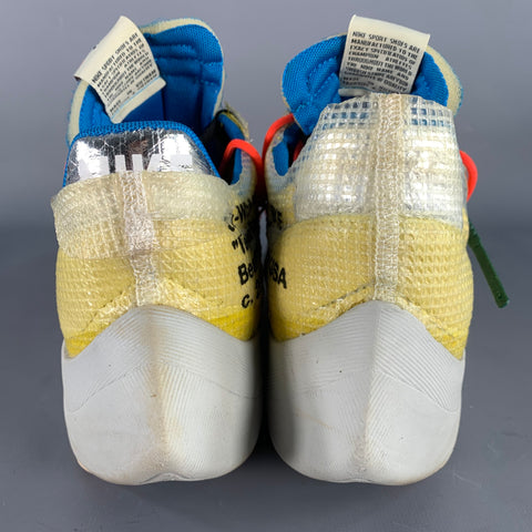 OFF-WHITE x NIKE 2020 Size 12.5 Vapor Street Yellow Black Color Block Lace-Up Sneakers