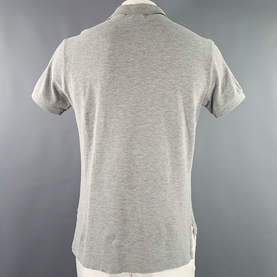 POLO by RALPH LAUREN Size L Grey Cotton Half Placket Polo