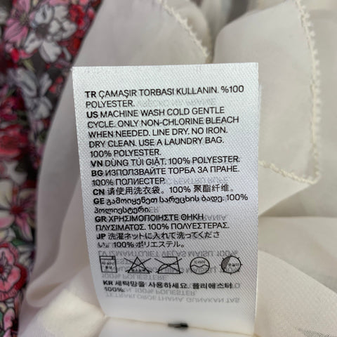 GIAMBATTISTA VALLI Size 4 Multi Color Polyester Floral Asymmetrical Dress
