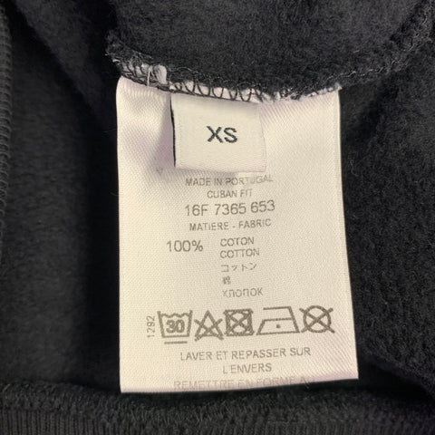 GIVENCHY Size XS Jesus Illusion Black White Graphic Cotton Long Sleeve Sweatshirt
