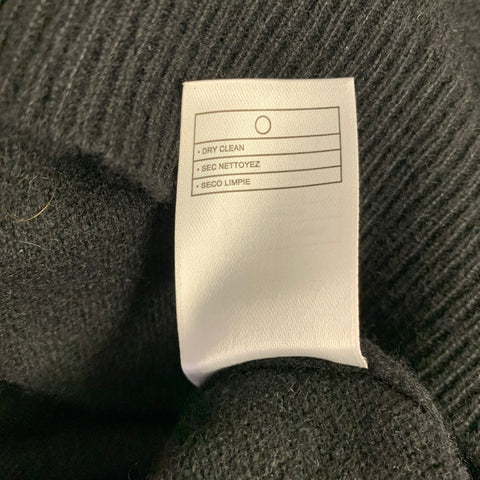 CASTANER Size XXL Black Cashmere Crew Neck Pullover