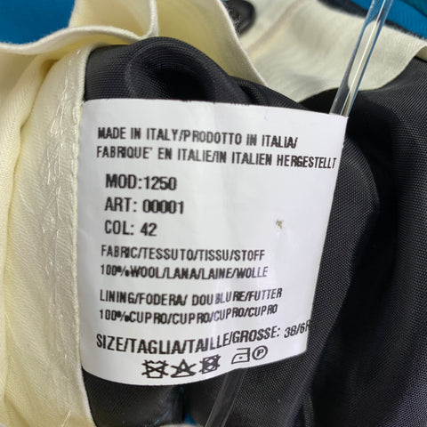 PAUL SMITH Size 36 Kensington Teal Wool Twill Suit