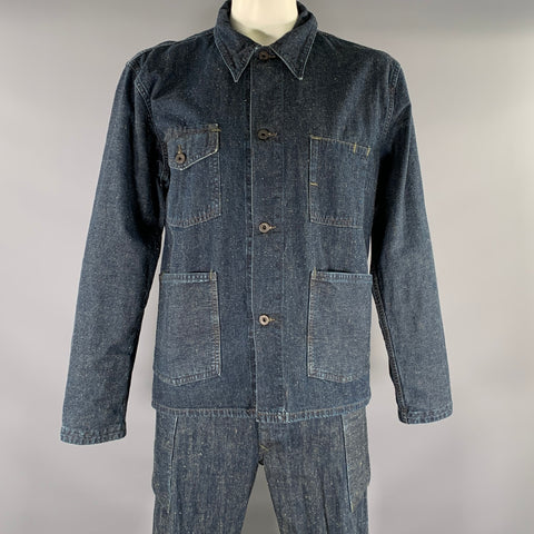 RRL by RALPH LAUREN Size XL Navy Heather Cotton Chore Tracksuits & Sets