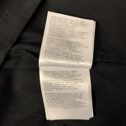 MONCLER Size L Black Cotton Blend V Neck T Shirt