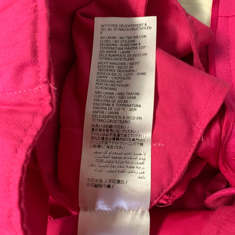 ALEXANDER MCQUEEN Chest Size 36 Pink Wool Peak Lapel 30 30 Suit