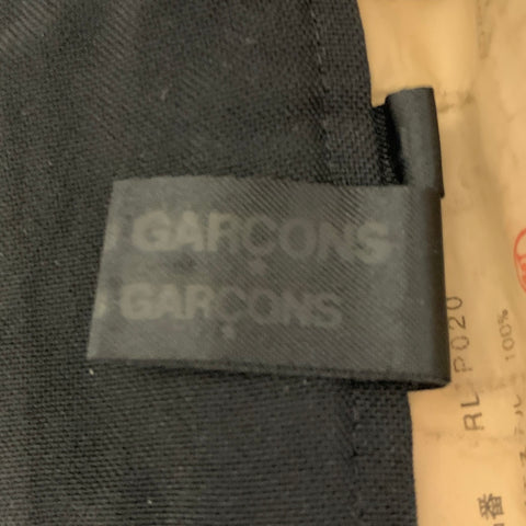 COMME des GARCONS Size 32 Black Polyester Tapered Pants