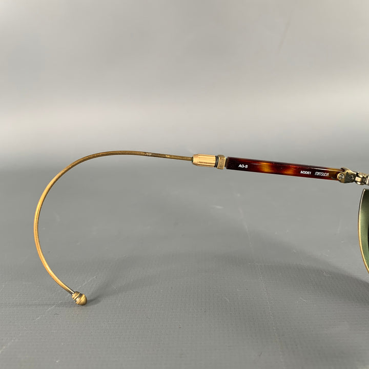 MATSUDA Tortoise Shell Antique Gold Sunglasses