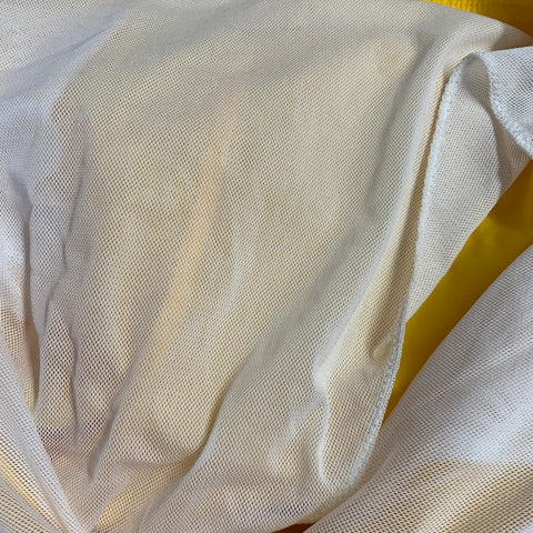 PRADA Size 34 Yellow Nylon Flat Front Mesh Lined Zip Fly Swim Trunks