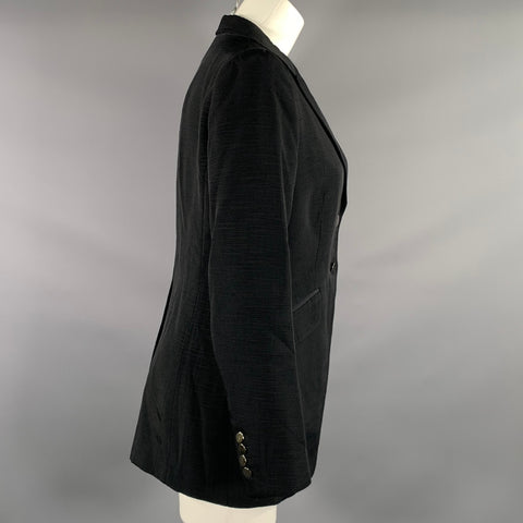DRIES VAN NOTEN Size M Black Rayon cotton polyamide Jacket Indoor Blazer