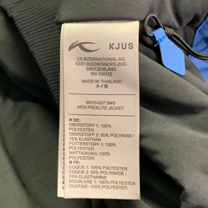 KJUS Size M Freelite Blue Chevron Polyester Ski Jacket