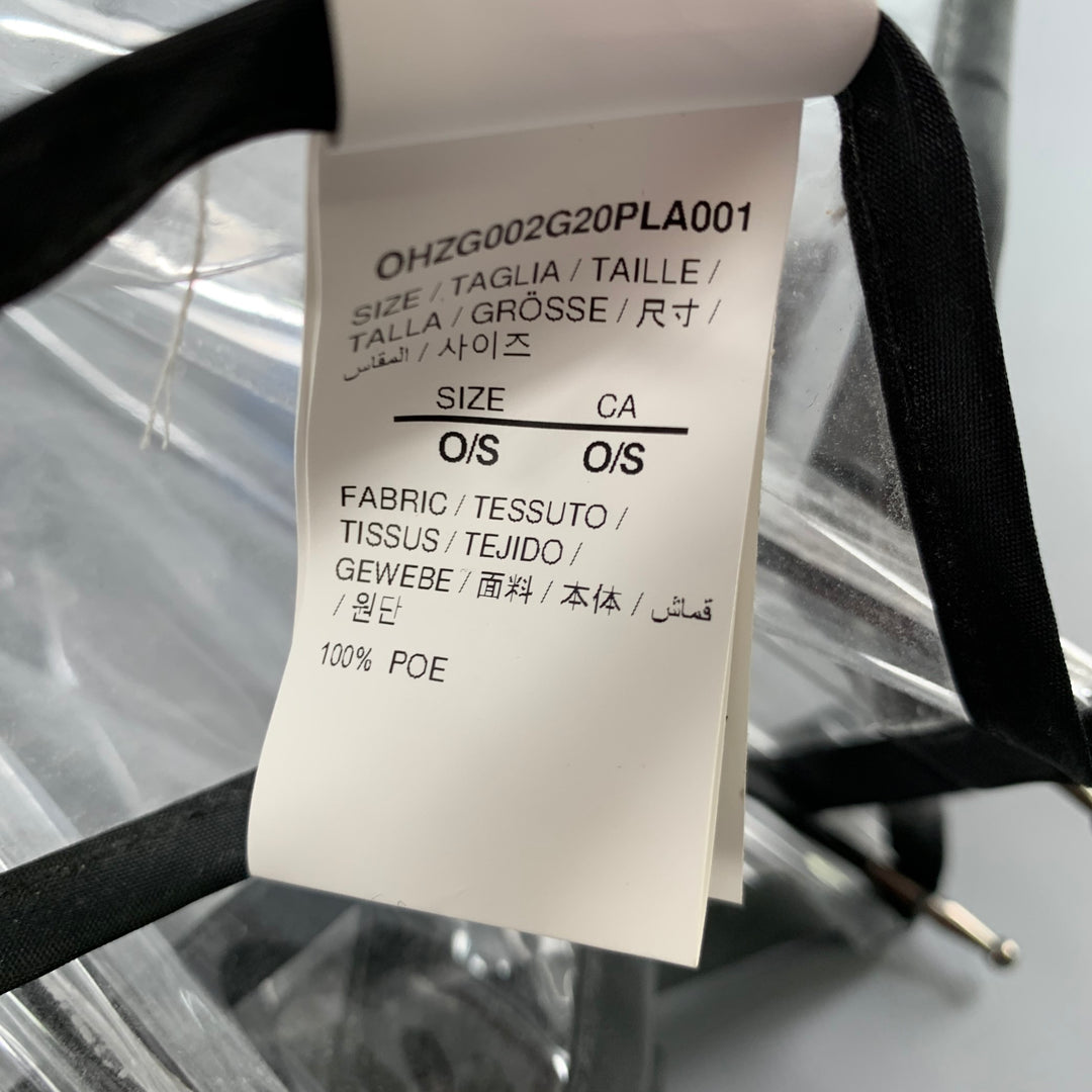OFF-WHITE Blue Clear -Swimming Man- Transparent Plastic Umbrella