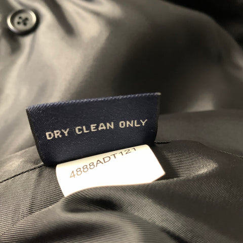 FACONNABLE Size XL Black Wool Button Up Coat