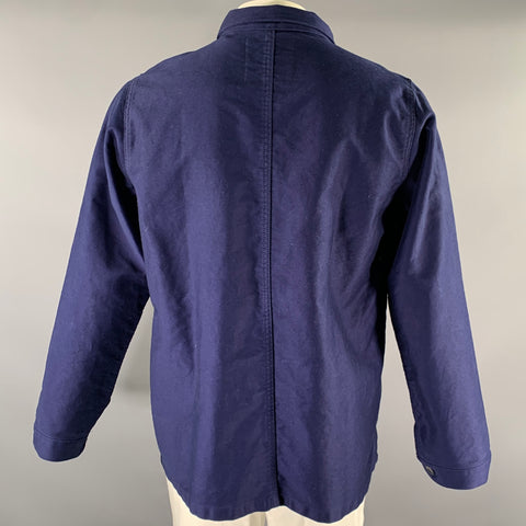LE MONT ST.MICHEL Size L Navy Cotton Chore Jacket