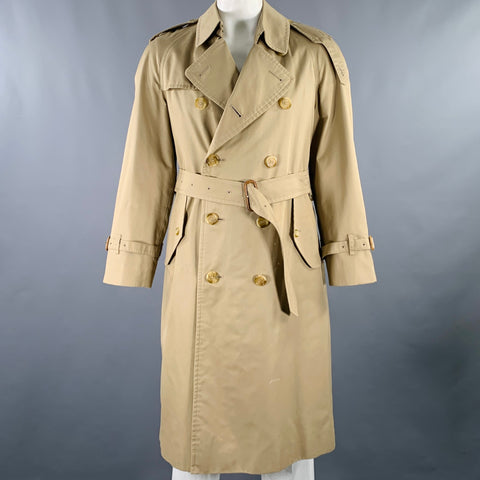 BURBERRYS Size S Tan Cotton Polyester Trenchcoat