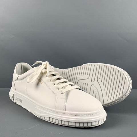 AXEL ARIGATO Size 12 White Solid Leather Lace Up Sneakers