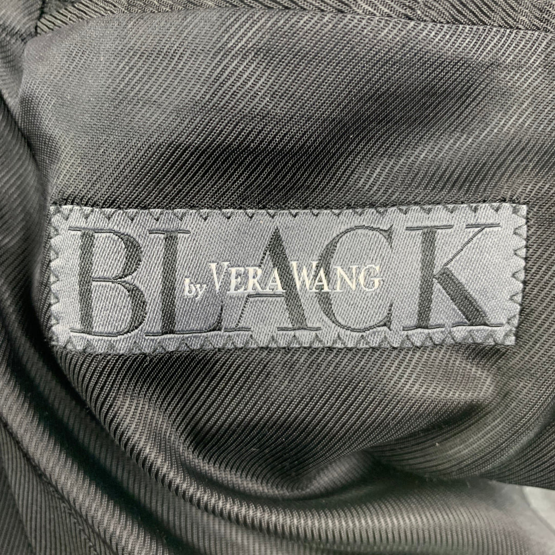 BLACK by VERA WANG Size 38 Grey Black Wool Notch Lapel Tuxedo Sport Coat