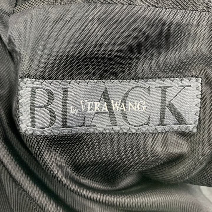 BLACK by VERA WANG Size 38 Grey Black Wool Notch Lapel Tuxedo Sport Coat