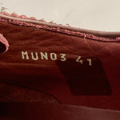 PAUL SMITH Size 8 Burgundy Antique Leather Wingtip Oxford Lace-Up Flexible Travel Shoes