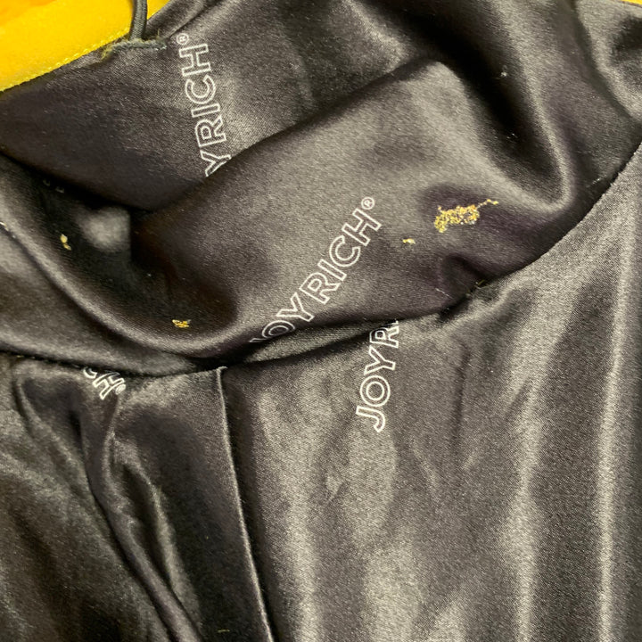 JOYRICH Size S Yellow Textured Polyester Hooded Jacket