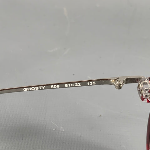 THIERRY LASRY Ghosty Red Silver Two Tone Acetate Sunglasses