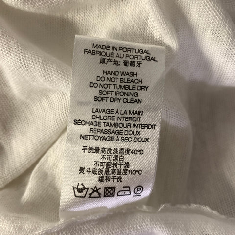 IRO Size L Cream See Through Linen Oversized T shirt