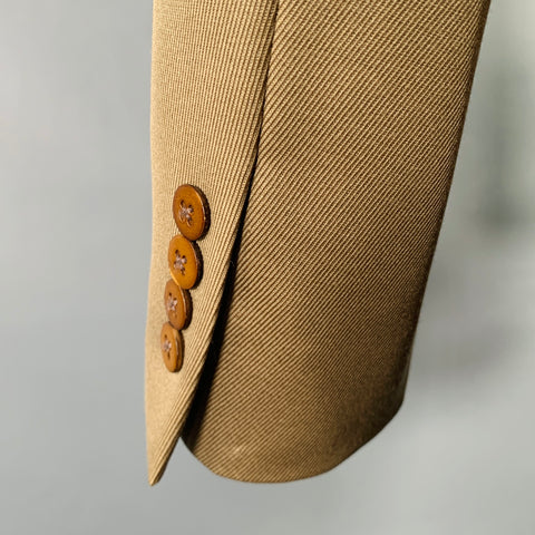 PHINEAS COLE Size 38 Tan Three Piece Notch Lapel Suit