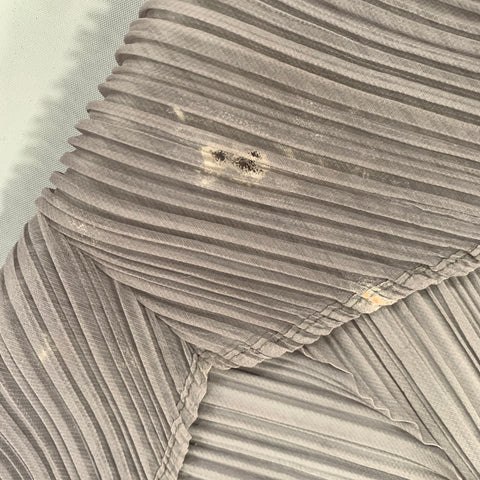 PLEATS PLEASE by ISSEY MIYAKE Grey Pleated Scarves & Shawls