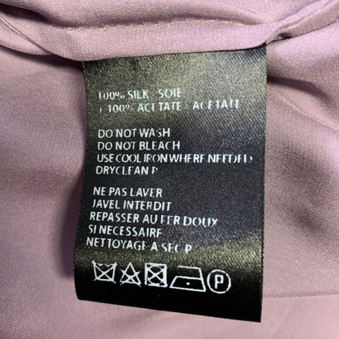 ANN DEMEULEMEESTER Size M Purple Violet Silk Robe