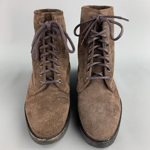CHRISTIAN KIMBER Size 7 Brown Suede Crepe Sole Boots
