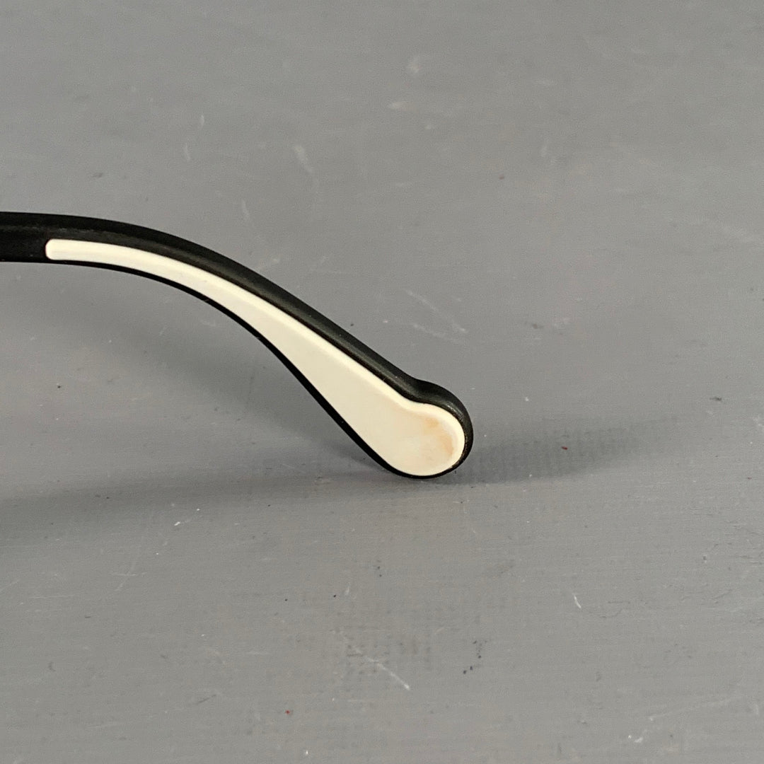 MONCLER Black Acetate Square Mirrored Sunglasses