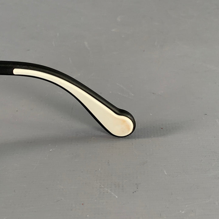 MONCLER Black Acetate Square Mirrored Sunglasses