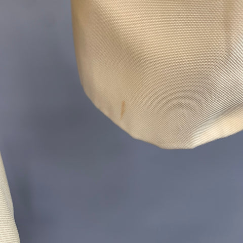 MIU MIU Chest Size 38 Cream 98339 Solid Cotton/polyester Notch Lapel Sport Coat