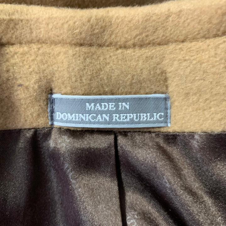 MICHAEL KORS Size XXXL Camel Wool Blend Notch Lapel Coat