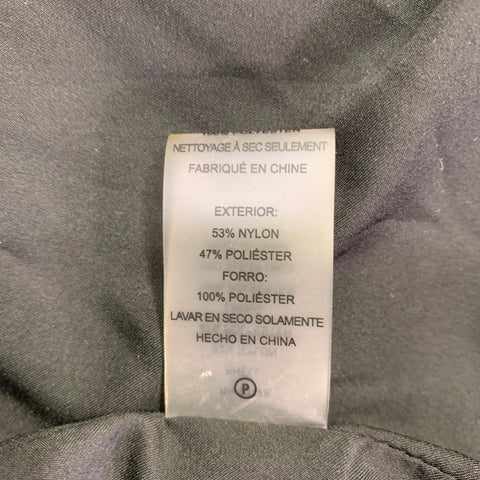 ELIE TAHARI Size S Grey Black Nylon Blend Plaid Double Breasted Coat