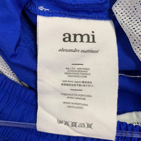 AMI by ALEXANDRE MATTIUSSI Size S Blue Polyamide Drawstring Shorts