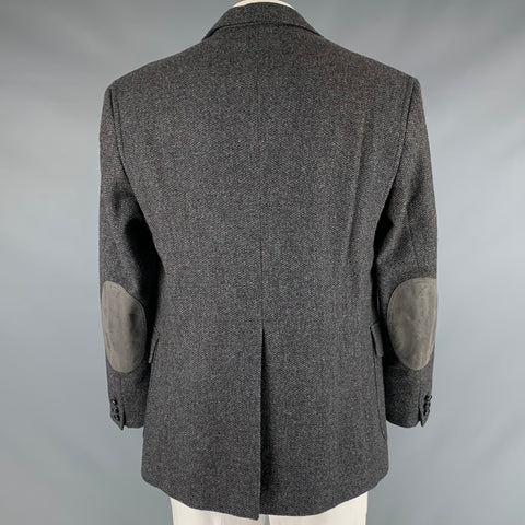 PENDLETON Size 44 Blue Tweed Wool Notch Lapel Sport Coat